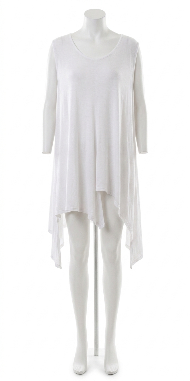 NEW GIGI MODA squalo jersey tank midi dress in white